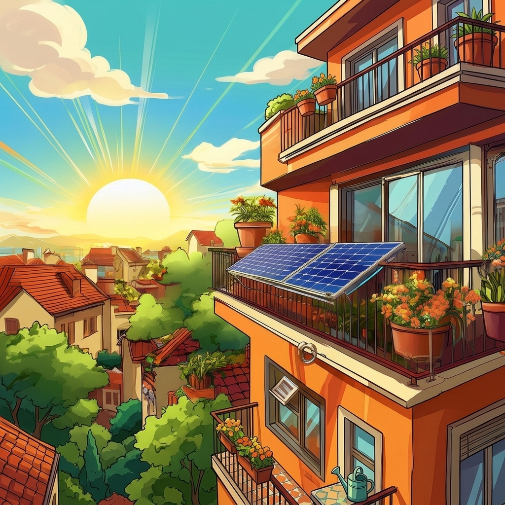 PV für den Balkon