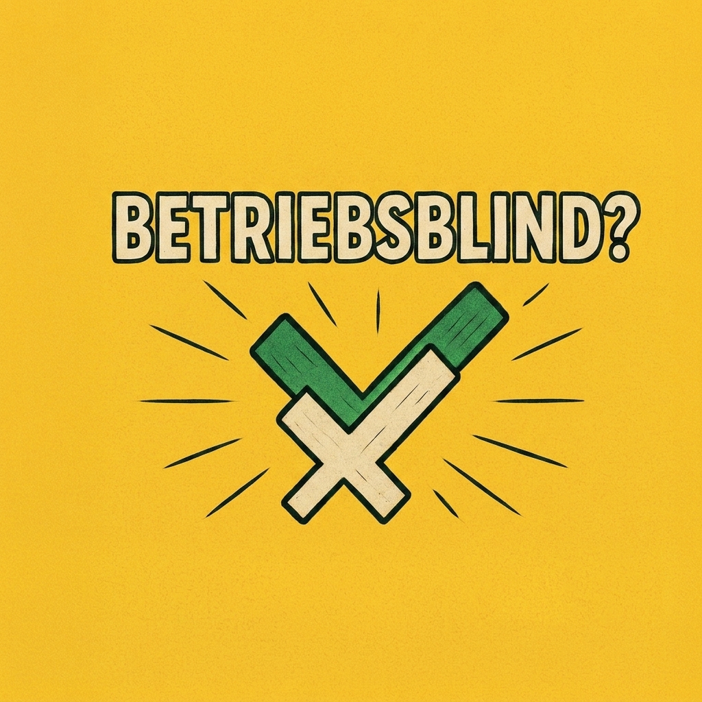 Die PSychologie der Betriebsblindheit